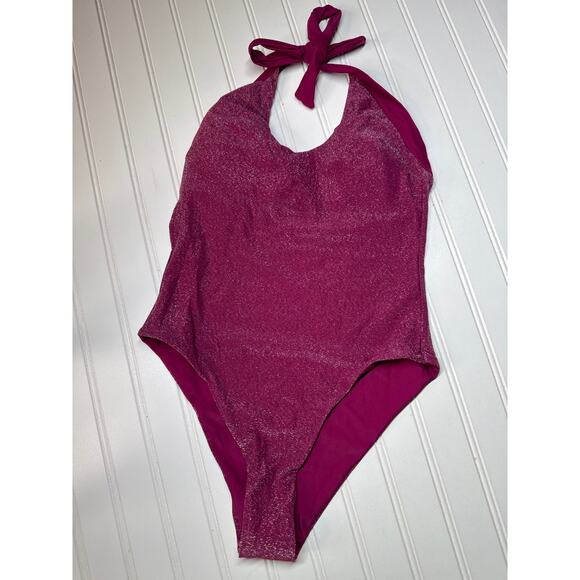 NWT Cupshe Tummy Control One Piece Swimsuit V-Neck Halter Surf BUNDLE Size S - Picture 4 of 7
